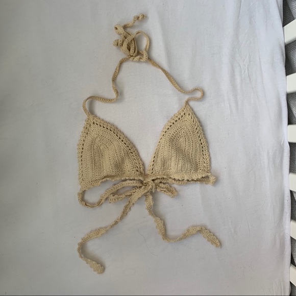 Kendall & Kylie Other - Kendall & Kylie crochet triangle halter bikini